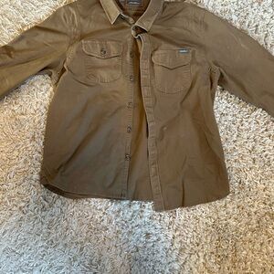 Eddie Bauer Brown Button-Up Shirt